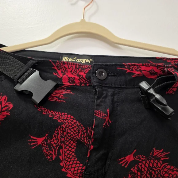 Set Of 2 Womans Cargos Pants with Dragon Design - Picture 4 of 12